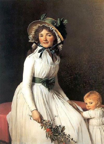Jacques-Louis David Portrait of Madame Emilie Seriziat and her Son oil painting picture